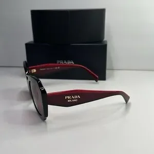 Prada | Accessories | Prada Black And Red Sunglasses Modern  display picture 2